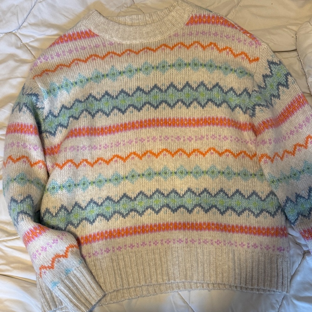 American Eagle Outfitters Multicolor Patterned Sweater